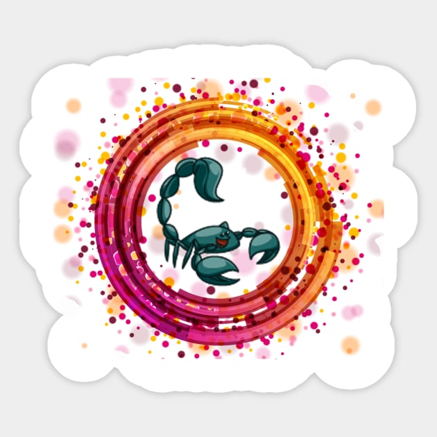 scorpion Sticker by MIXOshop